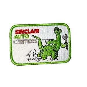 Sinclair Auto Centers Dino Premium 3in Embroidered Iron-on Patch